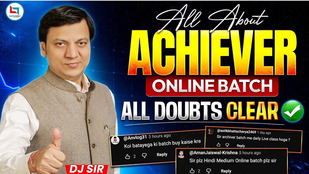NEET 2027 Achiever Online Batch | Careerwill NEET Batch with DJ Sir | Best NEET Preparation 2027