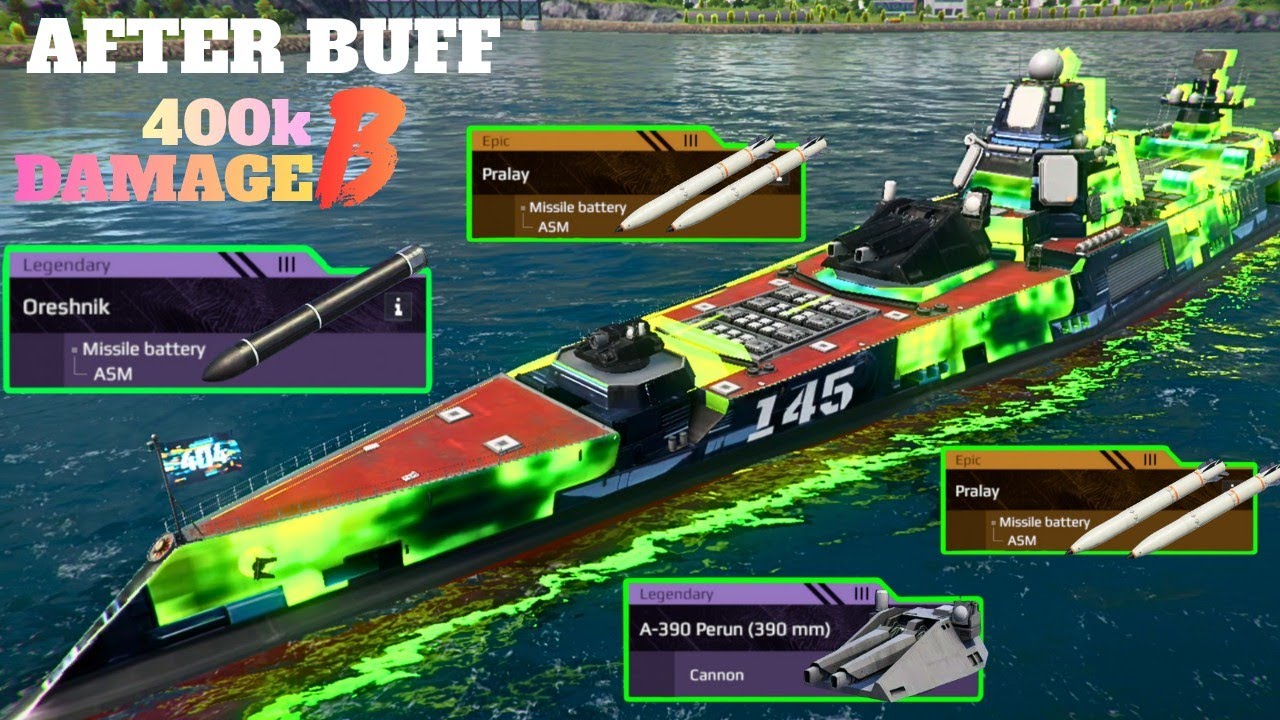 RF KRONSHTADT - AFTER BIG BUFF 🔥 CRAZY BATTLESHIP 😮- modern warships 