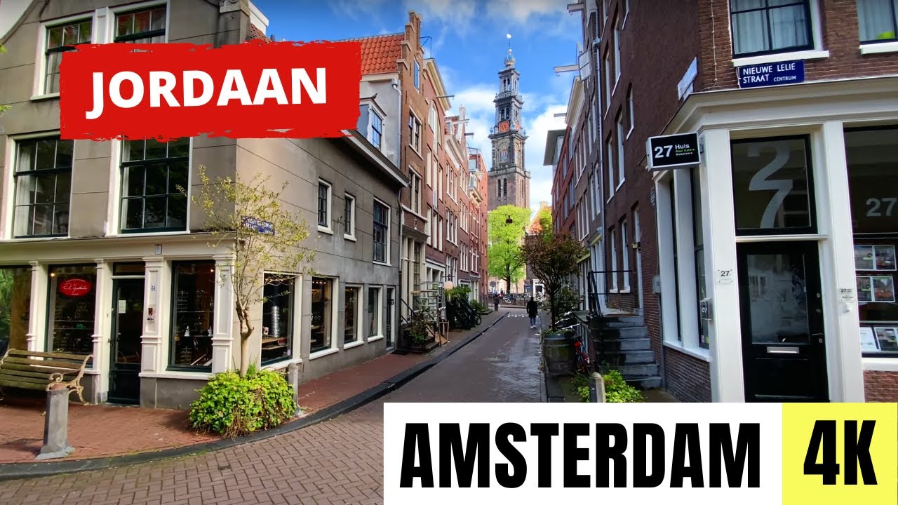 AMSTERDAM, NETHERLANDS 🇳🇱 [4K] Jordaan Neighbourhood