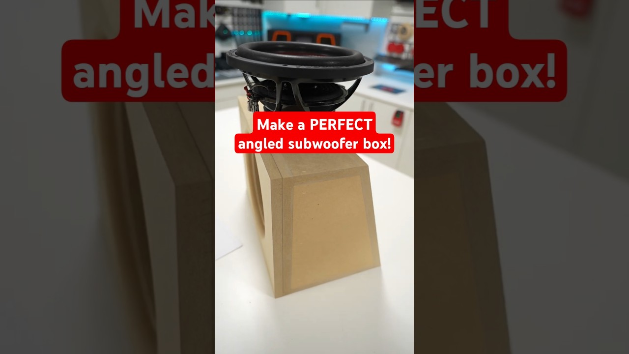 Make a PERFECT wedge subwoofer enclosure box with THESE TIPS!