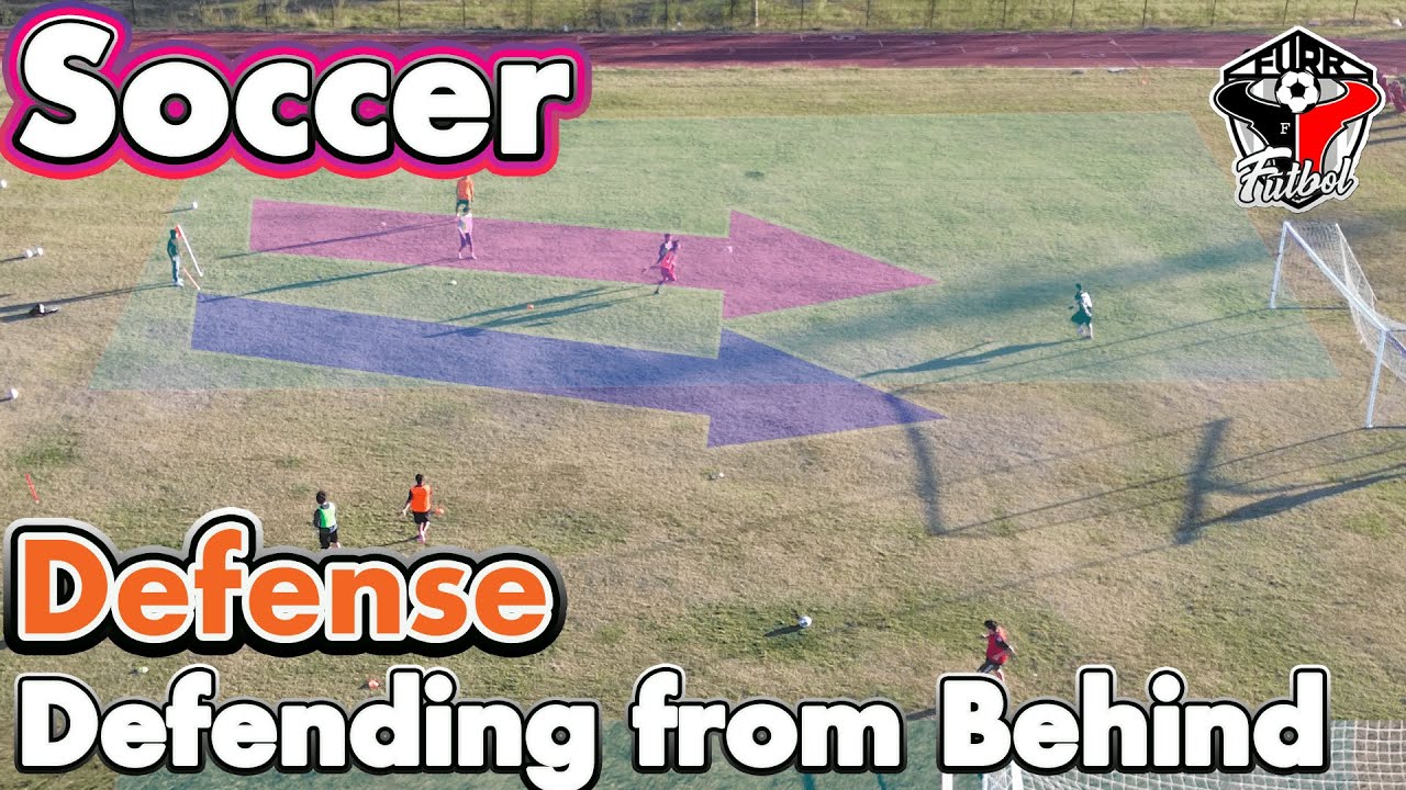 Soccer Drills - Defending from Behind - Defensive Drill