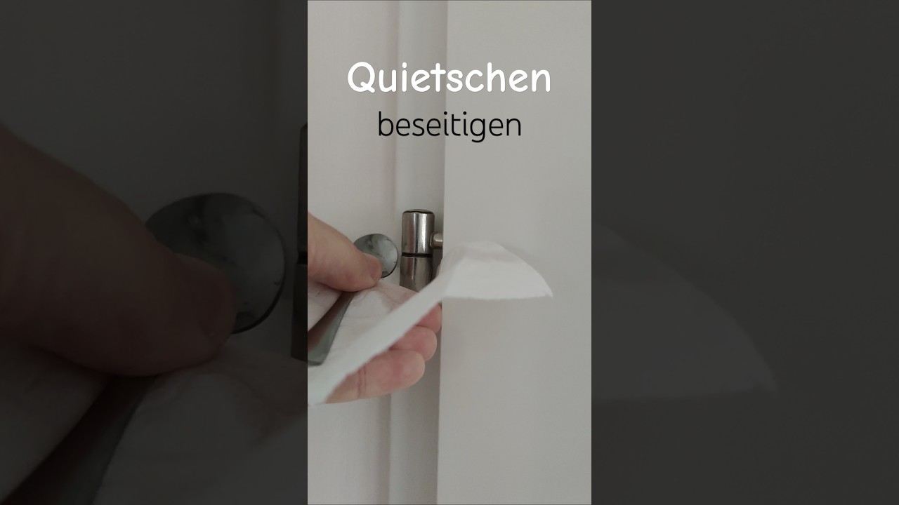 Anleitung Quietschende T&uuml;ren mit Pflanzen &Ouml;l schmieren und Quietschen T&uuml;r Scharniere DIY beseitigen