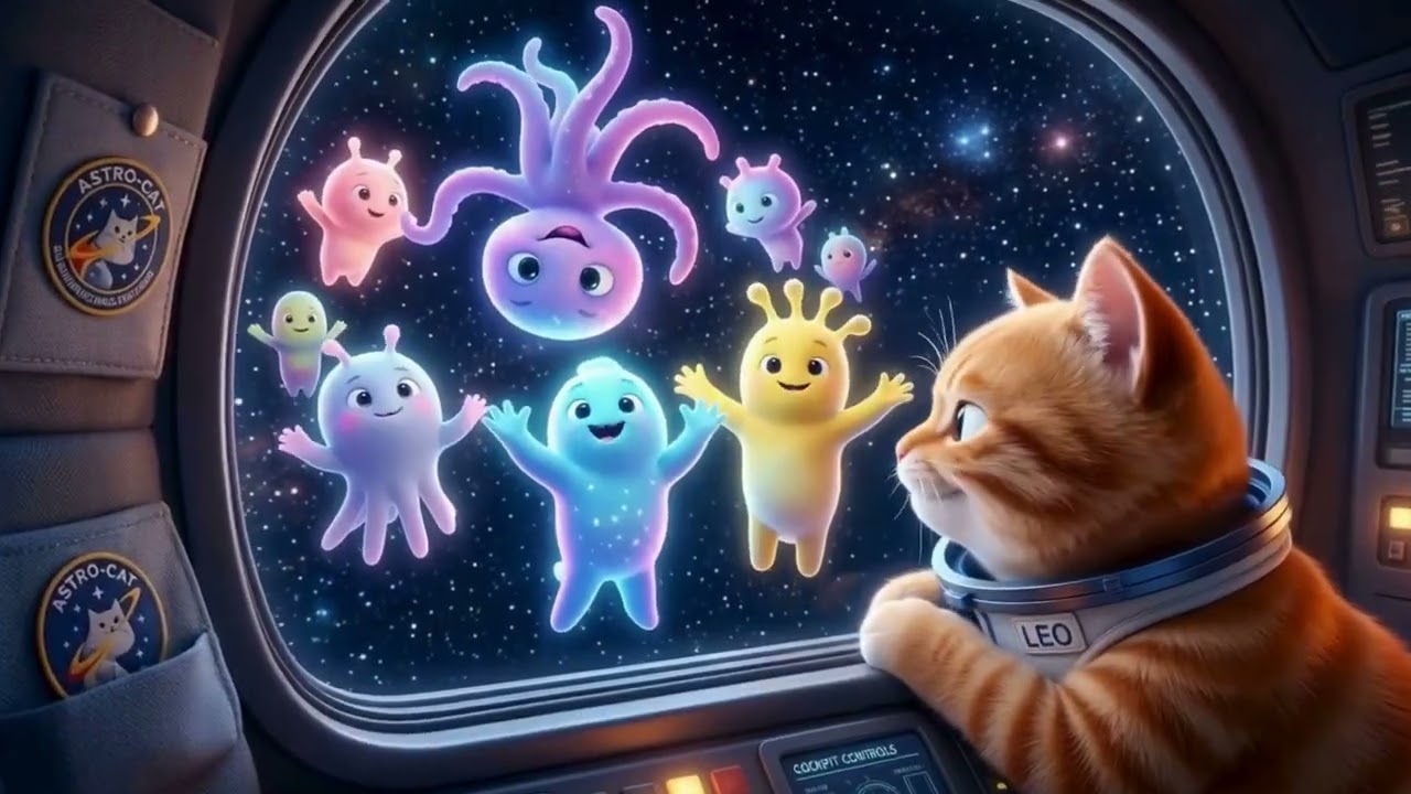 Leo Goes to Space 🚀🐱 | Rocket Meow Song | Fun Kids Songs