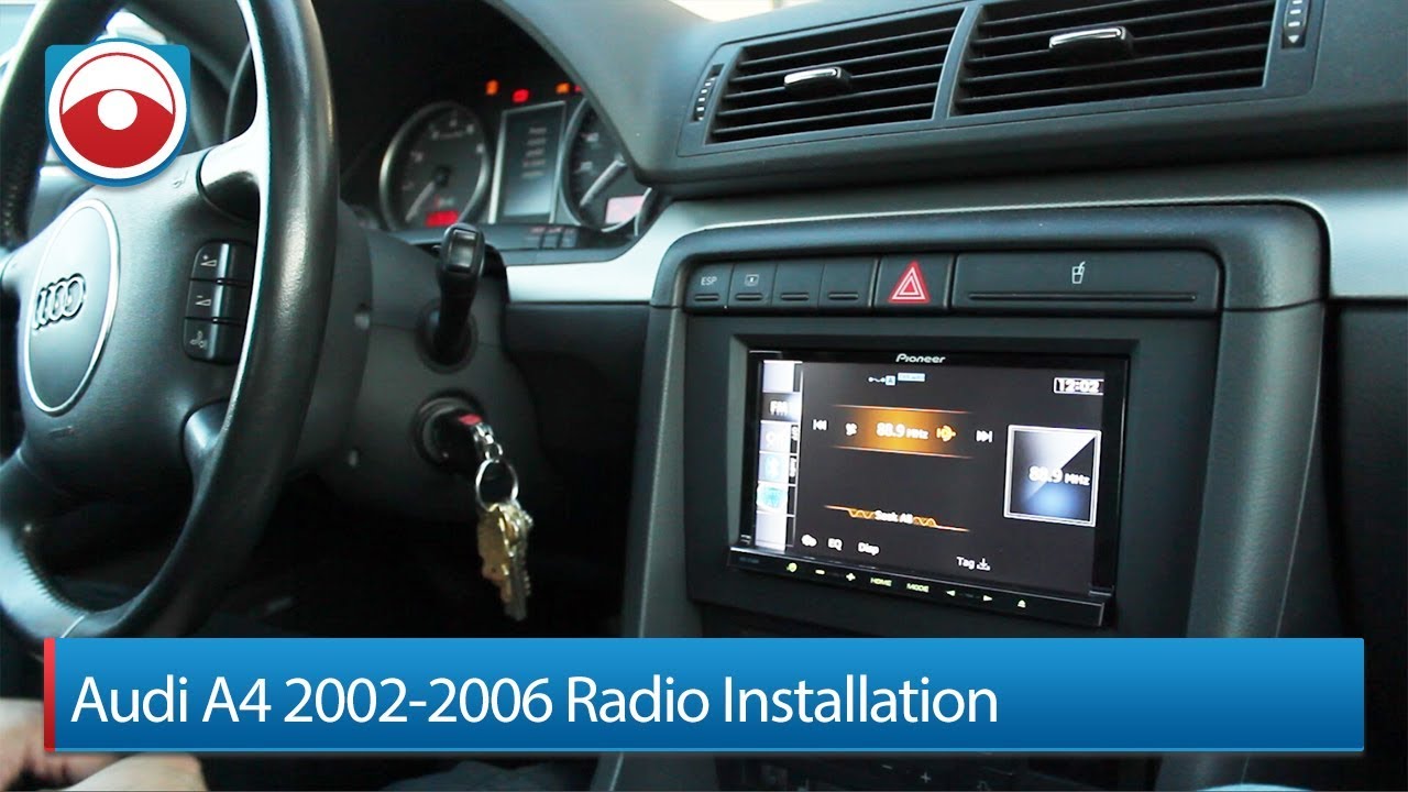 Audi A4/S4 02-06 Установка радио Pioneer AVIC-Z140BH