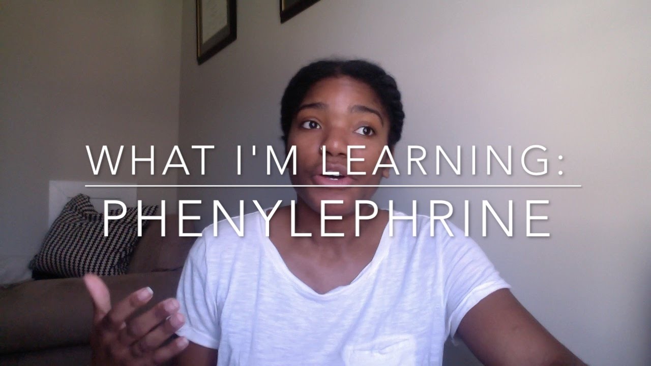 What I'm Learning in CRNA School: Phenylephrine | aishasrna