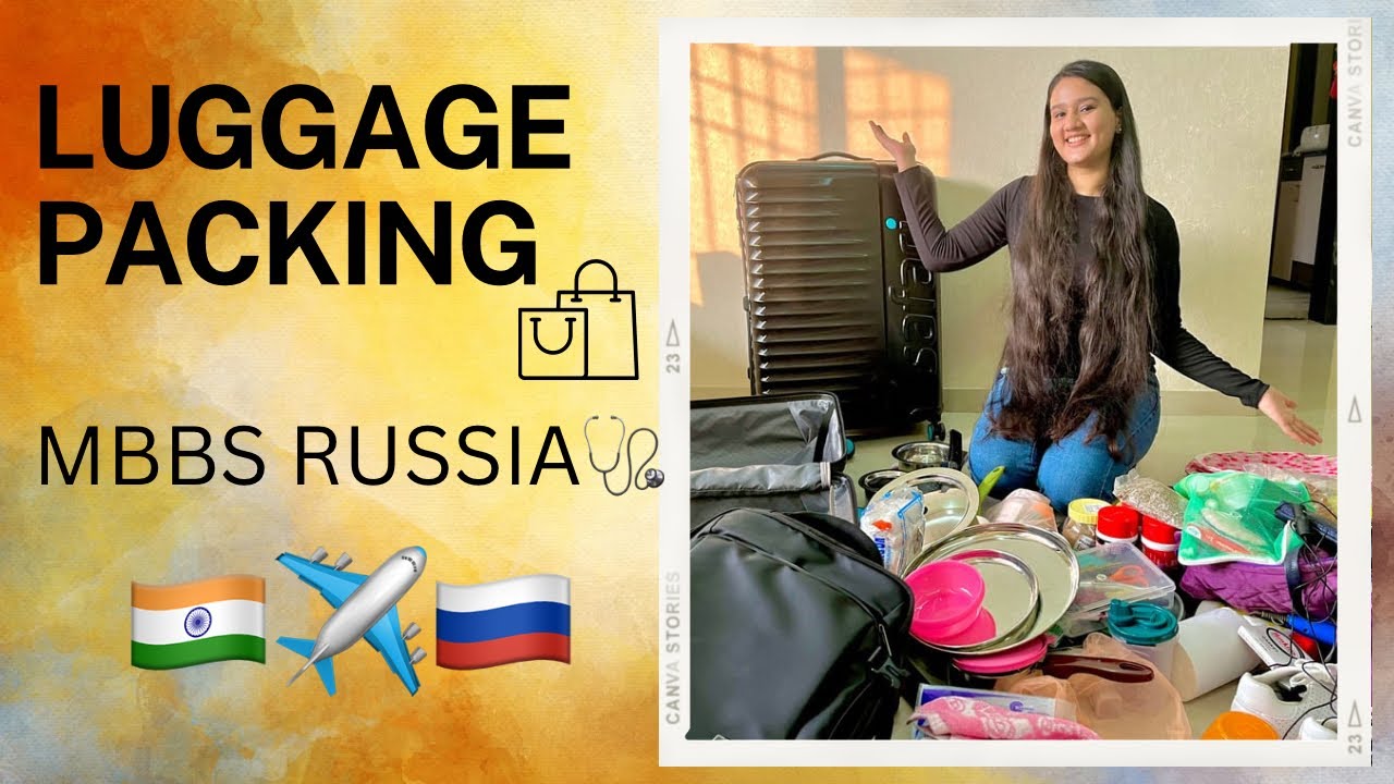 Things to pack while going to Russia for MBBS🩺🇷🇺 | Luggage Packing Guide |