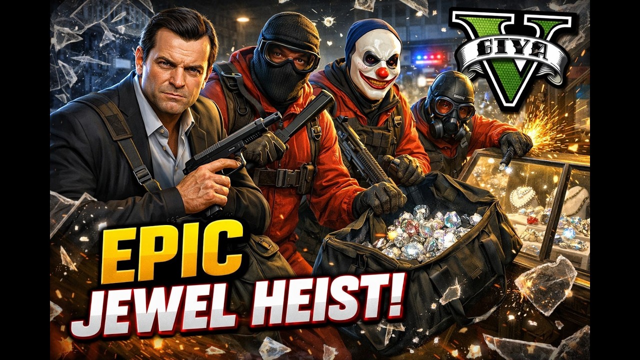 GTA 5 - Jewel Store Robbery Silver medal gameplay