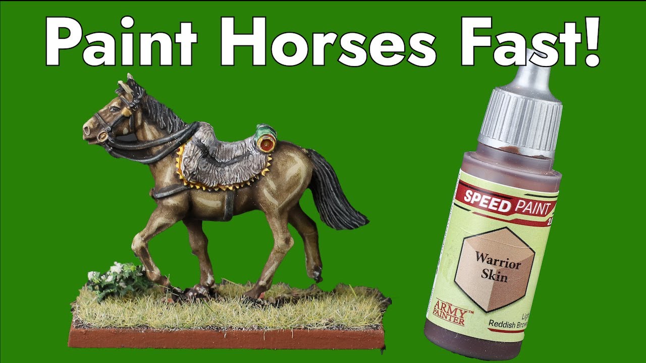 [SPEEDPAINTING HORSES] Fast & Easy Technique for Miniature Wargaming, Napoleonic & Fantasy  Dioramas