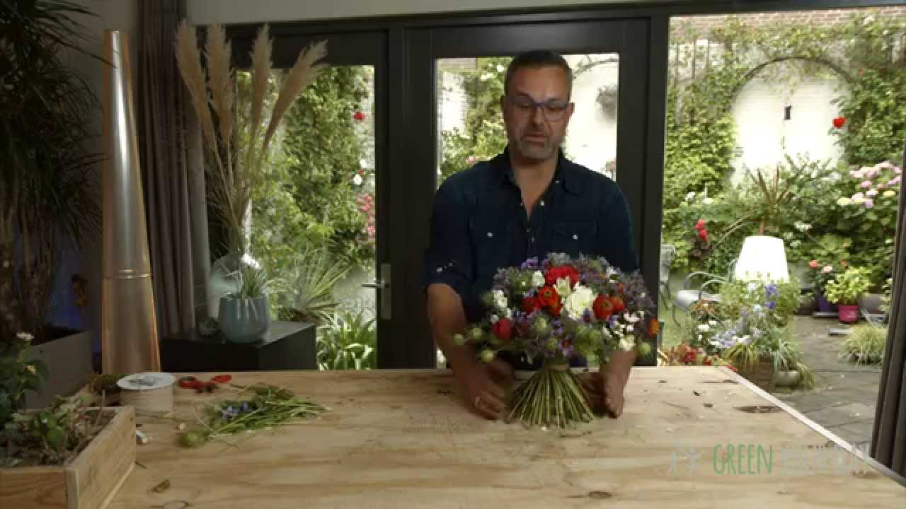 Zo maak je een korenschoof boeket