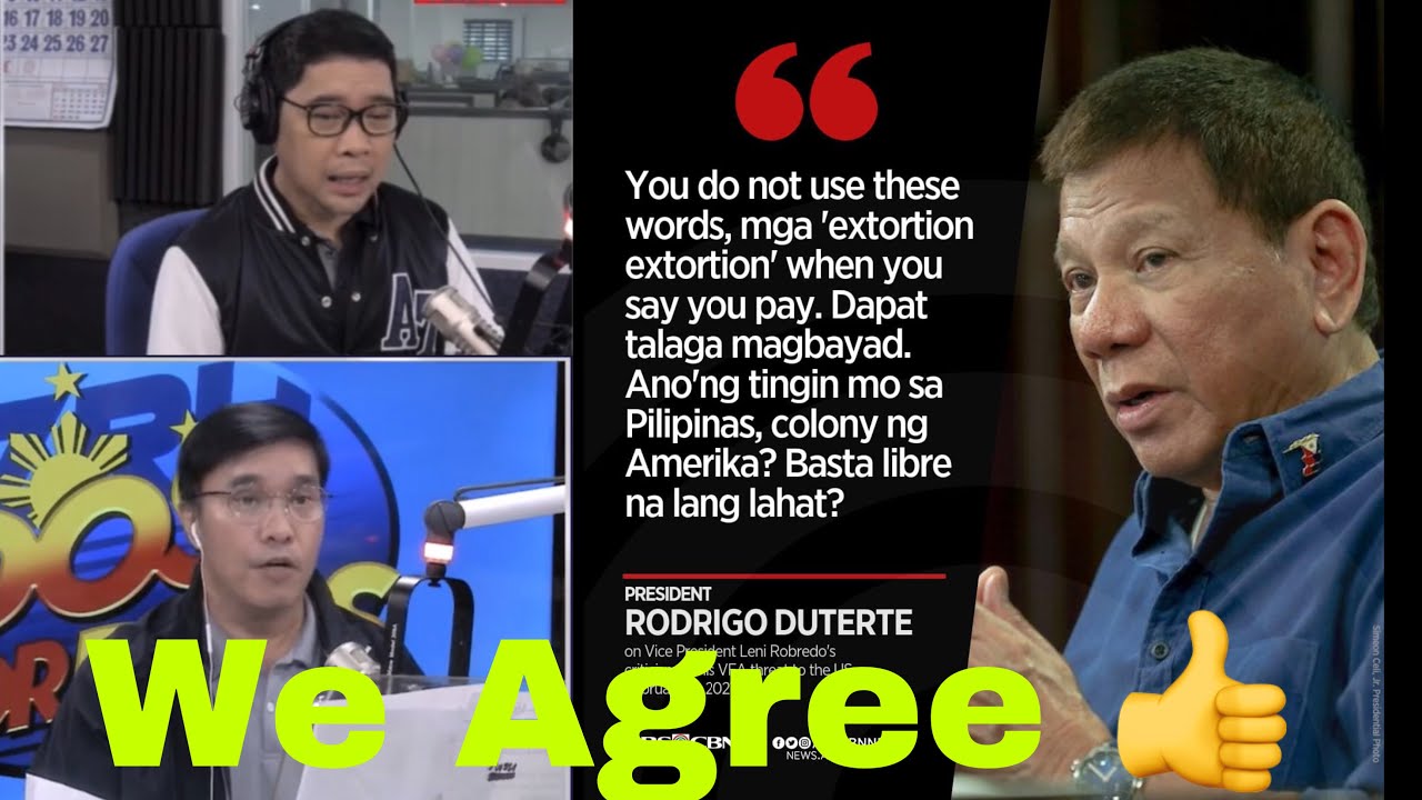 &rdquo;Pagbayarin ang Amerika &ldquo;ayon kay Anthony Taberna at Jerry Baja.