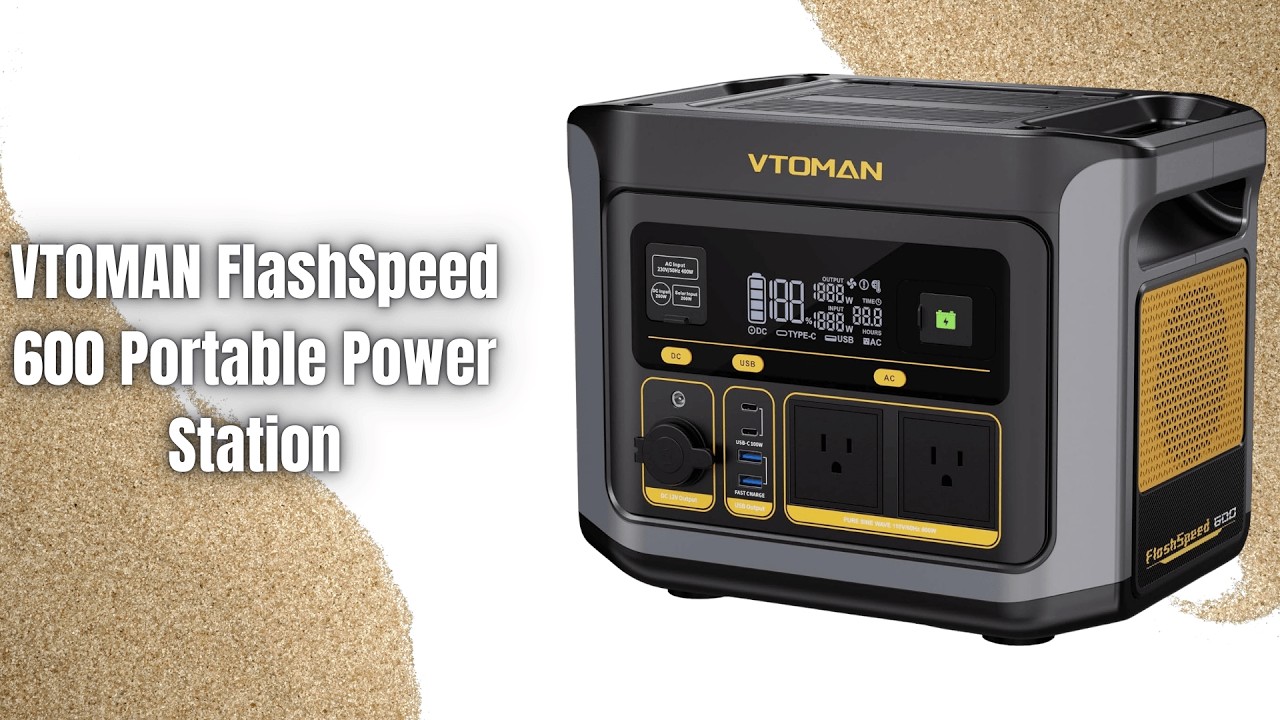 VTOMAN FlashSpeed 600 Review | 600W Portable Power Station for Camping & Blackouts!