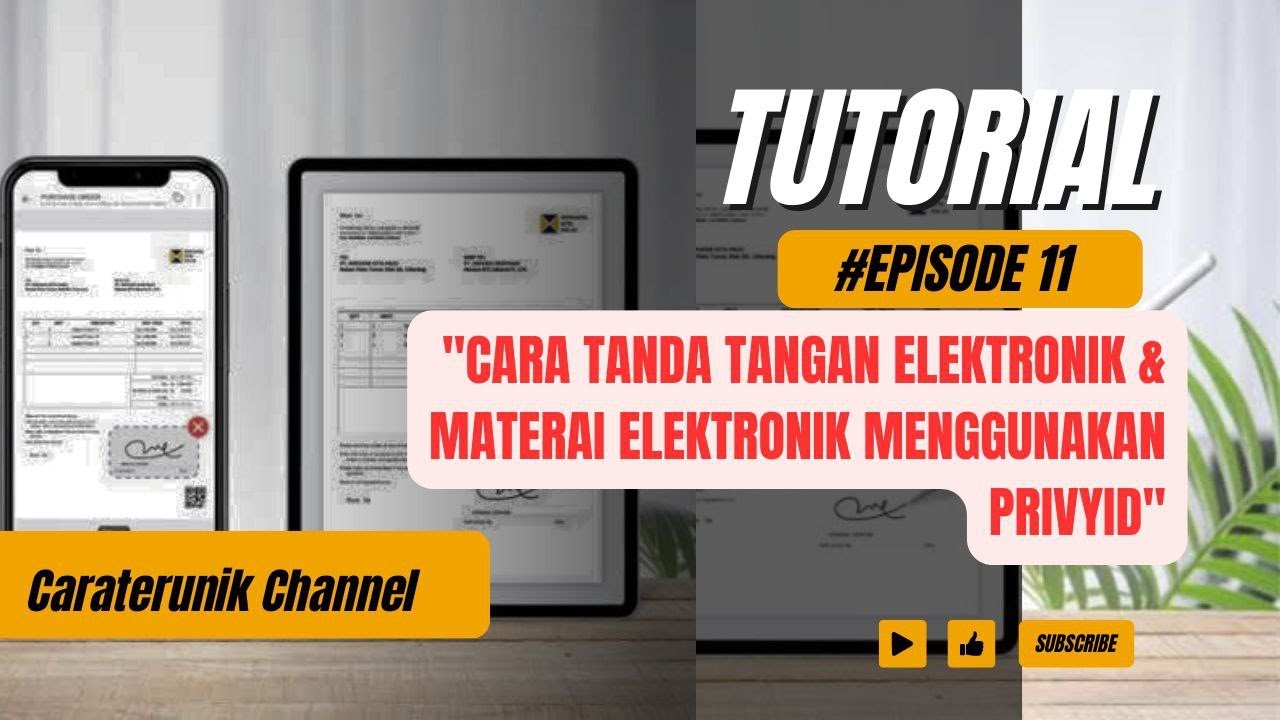 Cara Tanda Tangan Elektronik dan Materai Elektronik Menggunakan Privyid