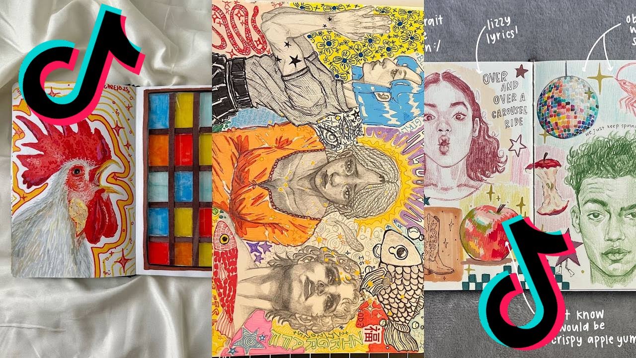 ART SKETCHBOOK 📖 TIKTOK compilation [NO OUTROS] | Read desc #190