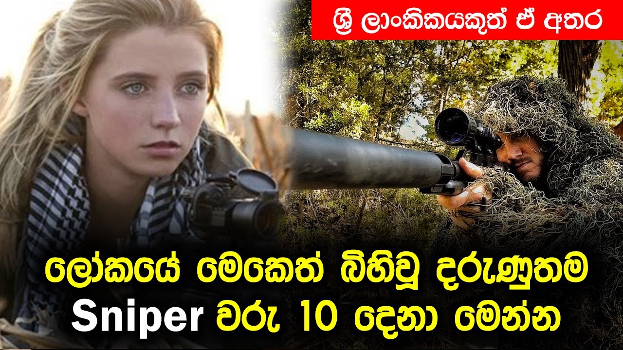 ලෝකයේ මෙකෙත් බිහිවූ දරුණුතම ස්නයිපර්වරු 10 දෙනා මෙන්න | 10 Most Dangerous Snipers In The World
