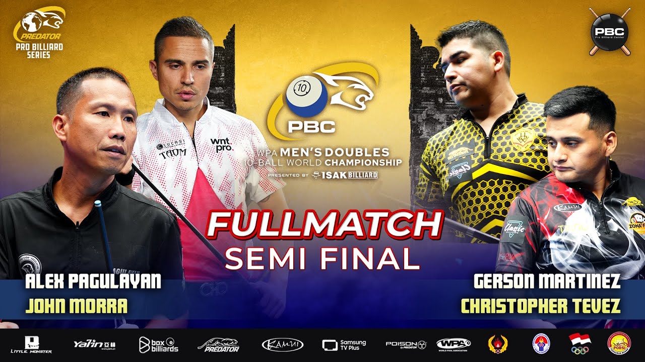 TEAM PERU VS TEAM CANADA | SEMIFINAL | 2025 PBC WPA MEN'S DOUBLES 10-BALL WORLD CHAMPIONSHIP