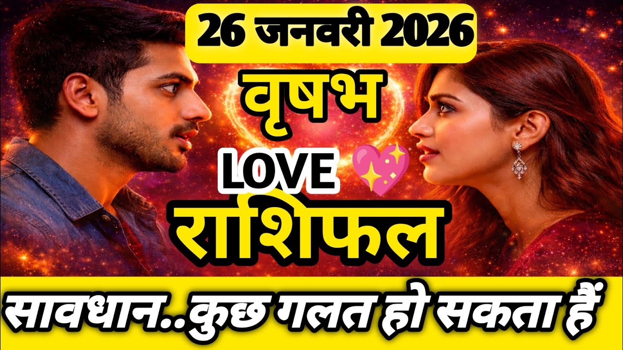 ❤️ Vrishabh Rashi Love 26 January 2026 | Aaj Ka Love Rashifal!Taurus Love Horoscope! Jeev Or Jyotish