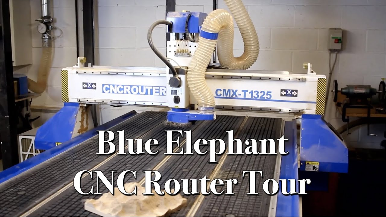 Экскурсия по фрезерному станку с ЧПУ Blue Elephant 1325