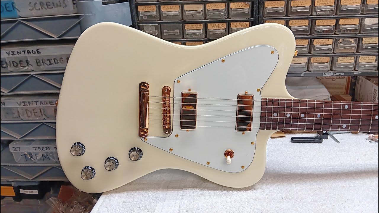 Full Guitar Build  - Timelapse - Firebird  -  Neck Through