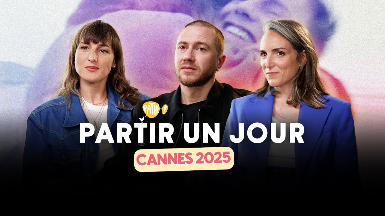 CANNES 2025 - L'équipe de PARTIR UN JOUR (Juliette Armanet, Bastien Bouillon & Amélie Bonnin)
