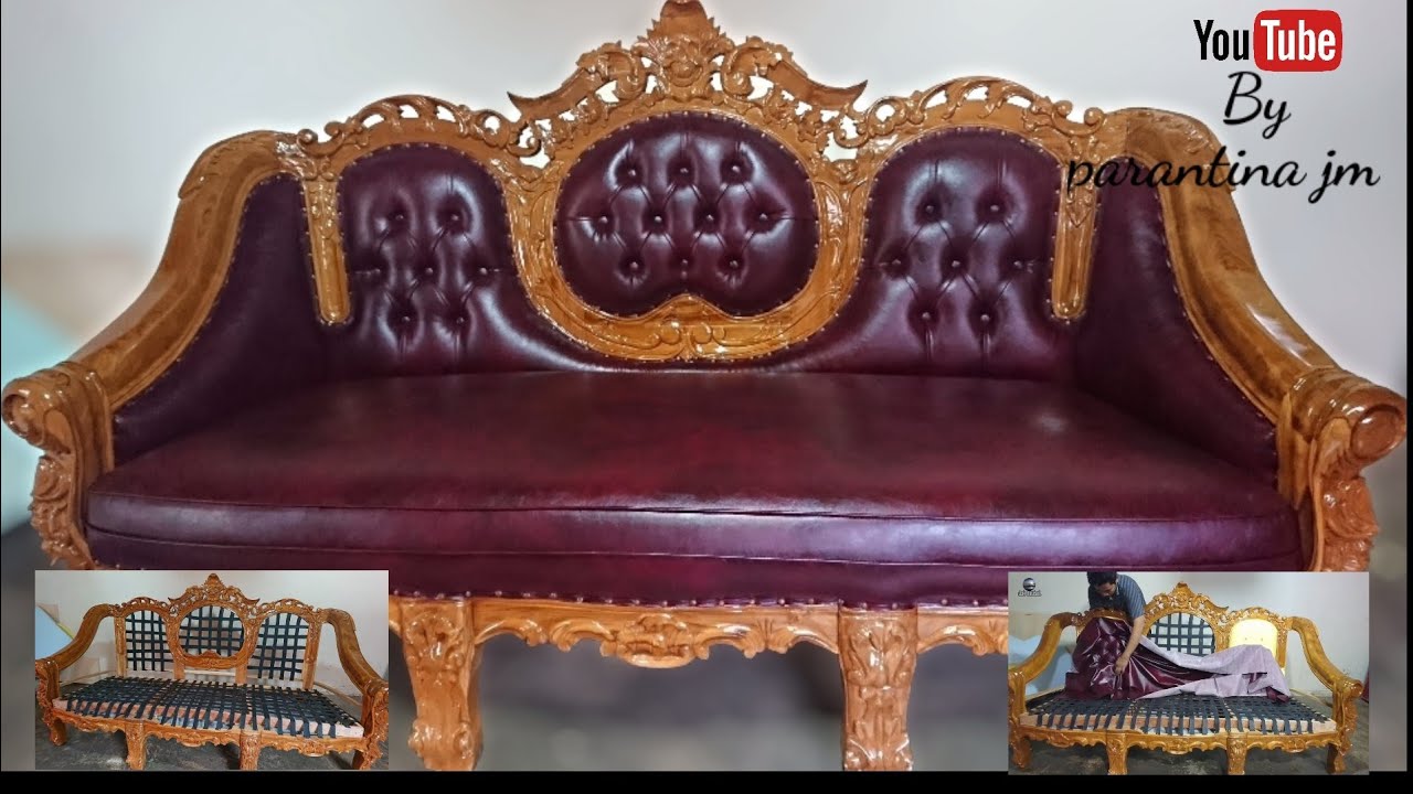 cara memasang kain kursi ganesha 3 dudukan || kursi ukir jepara
