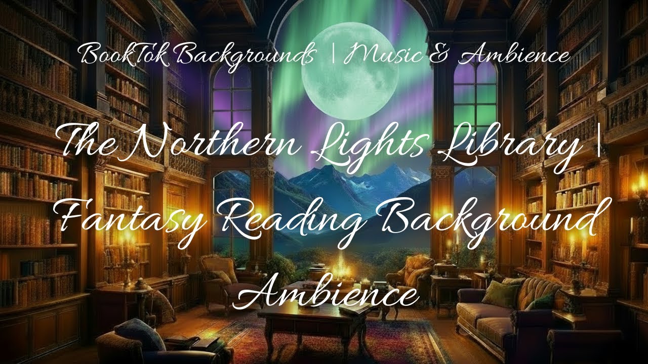 🌌 The Northern Lights Library | Fantasy Reading Background Ambience ✨