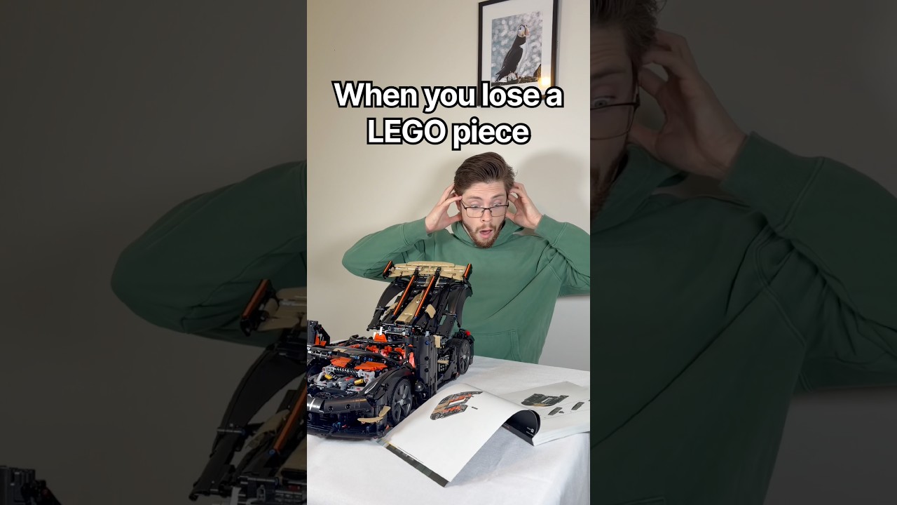 Когда теряешь деталь LEGO😱 #lego #legotechnic #koenigsegg