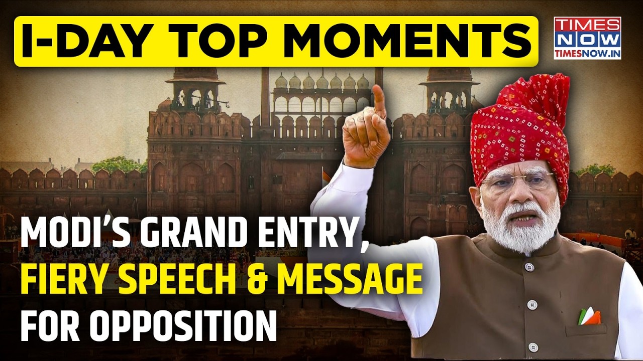 PM Modi&rsquo;s Independence Day Speech: Message For &lsquo;Dimagi Naxals&rsquo; And Opposition, Watch Top Moments