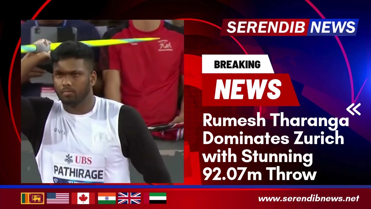 Rumesh Tharanga Dominates Zurich with Stunning 92.07m Throw