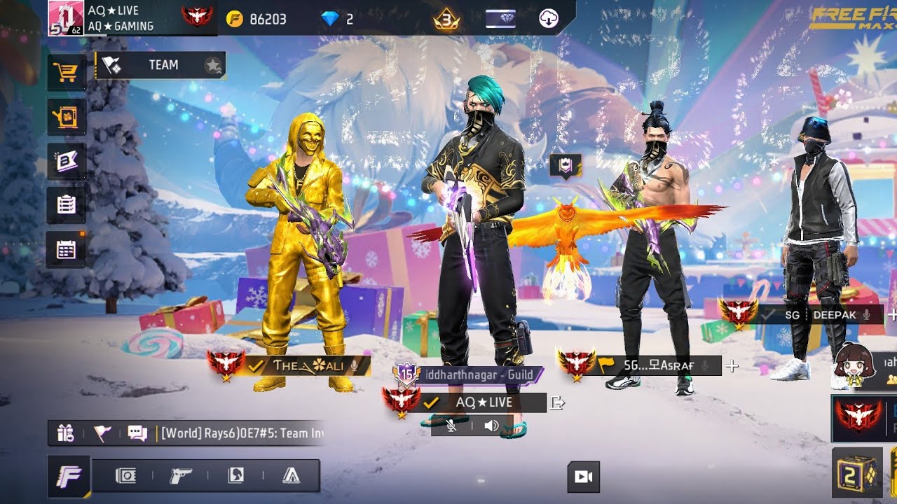 AQ GAMER YT IS LIVE TEAM CODE GIVEAWAY 😱 || FREE FIRE LIVE TODAY 🥰 #freefire #live #fflive