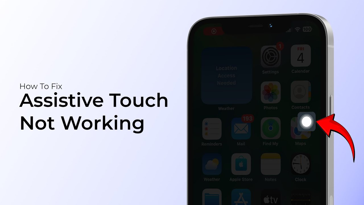 Как исправить неработоспособность Assistive Touch на iPhone или iPad?