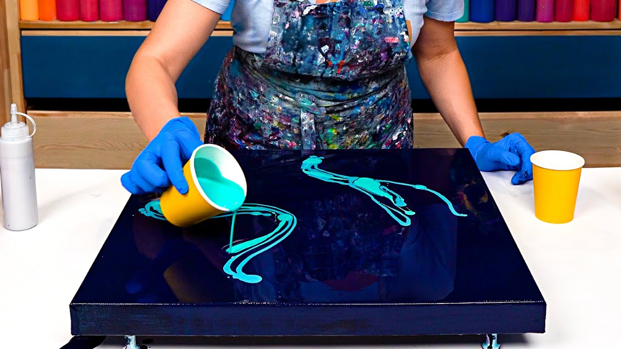 Потрясающий Алмаз! 😍 3D украшение Акриловая заливка + Советы по наслоению цвета | Аббстракционизм