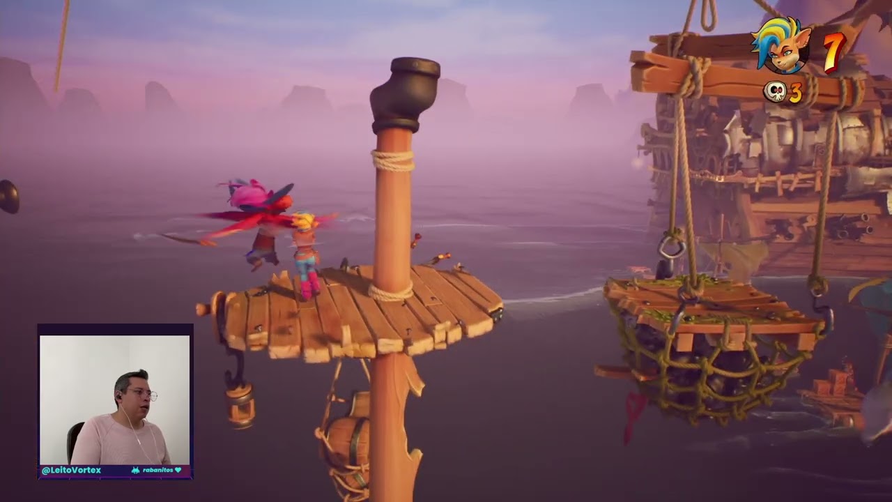 PARTE 9 de Crash Bandicoot 4: Nivel Mordiendo el anzuelo - Mundo 