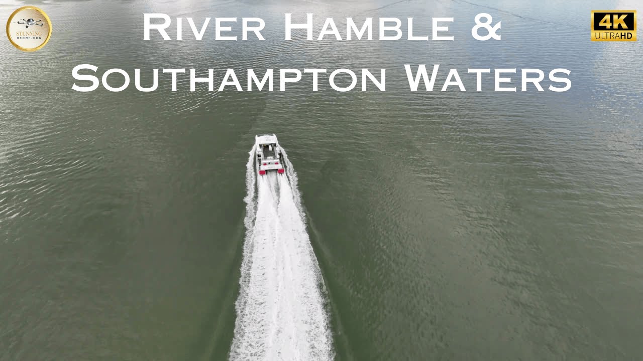 Captivating Aerial Perspectives of the River Hamble & Southampton Waters