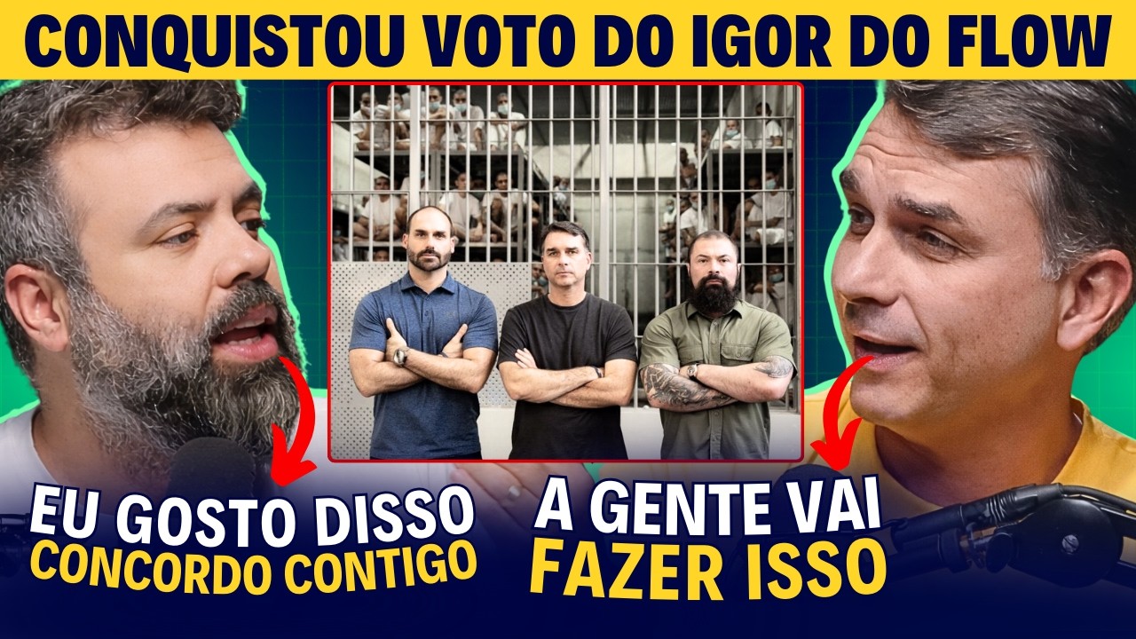 Flávio Bolsonaro detalha PROPOSTAS e VIRA VOTO de Igor do Flow