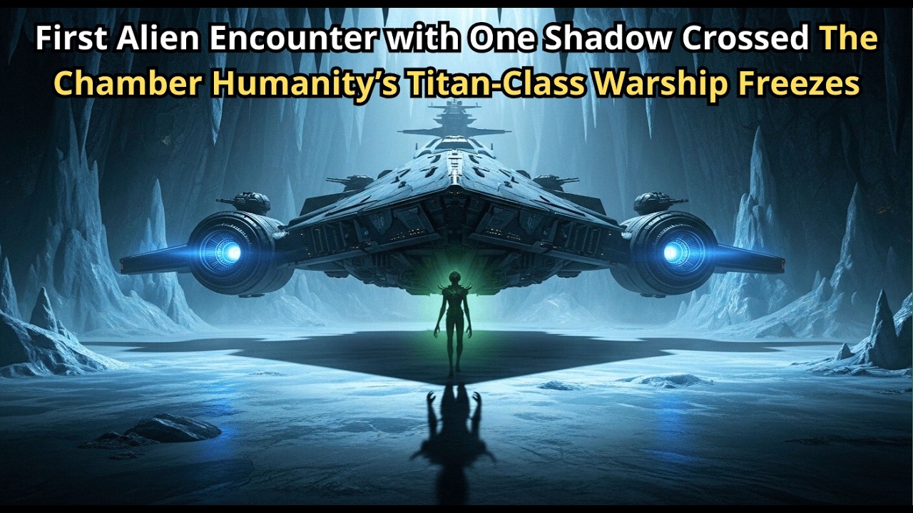 First Alien Encounter with One Shadow Crossed The Chamber Humanity’s Titan Class Warship Freezes
