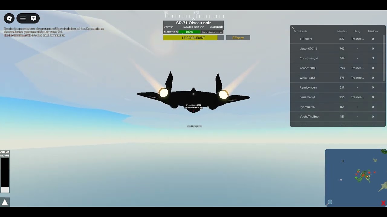 Voila comment je pilote un SR-71 Blackbird combien sur 10 dans les com svp.