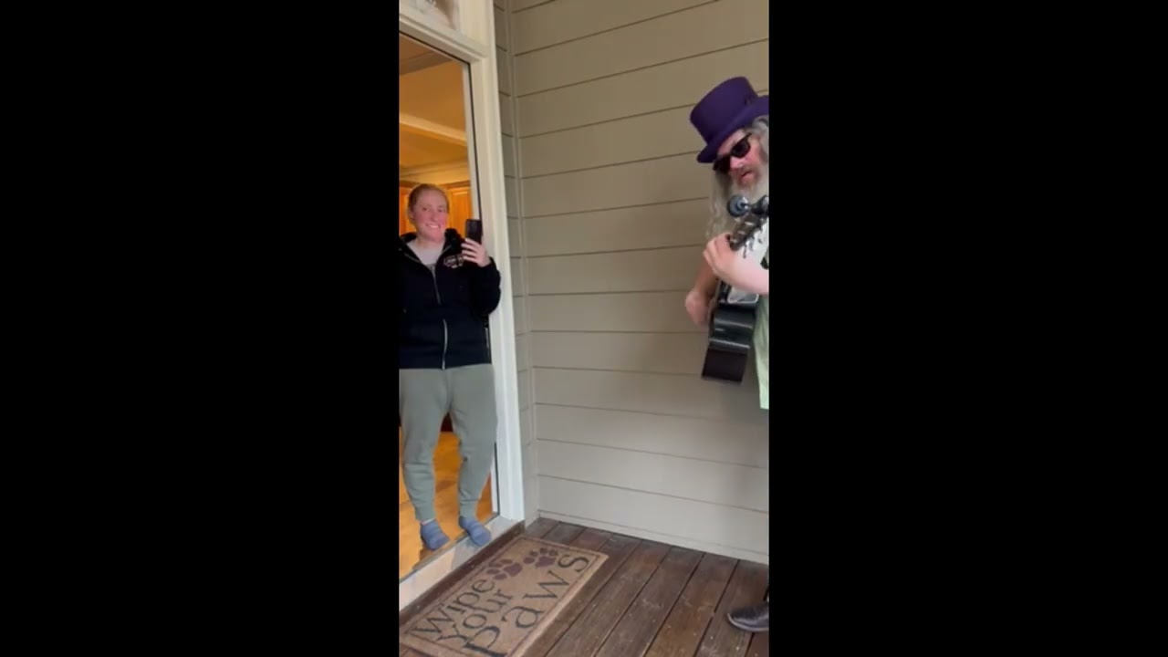 Katie gets a Rockstar Singing Telegram!