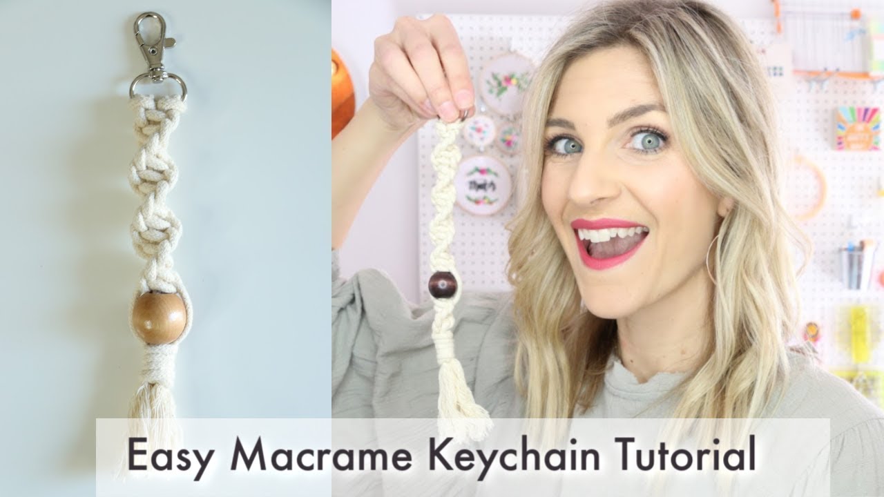 Beginner Macrame Keychain Tutorial