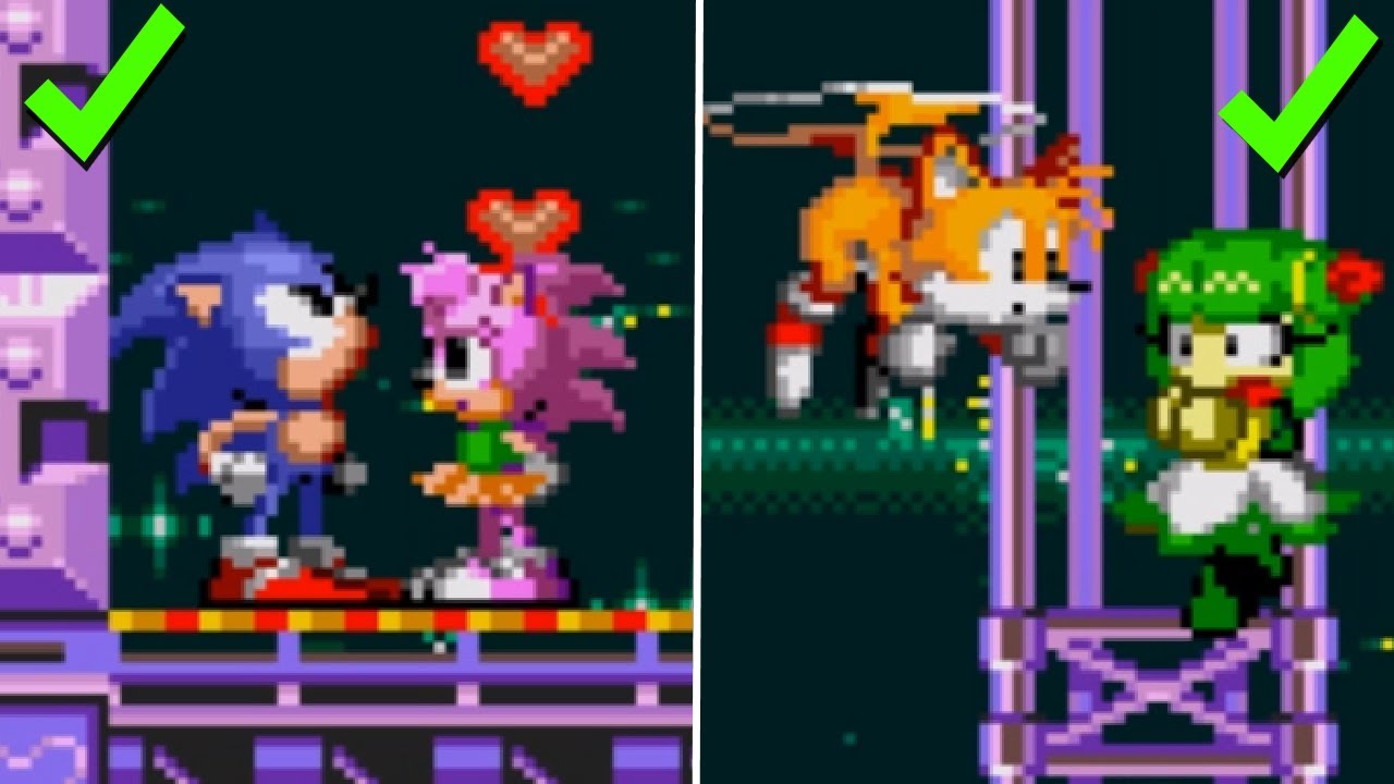Amy (Cosmo) for Tails ~ Sonic CD mods ~ Gameplay