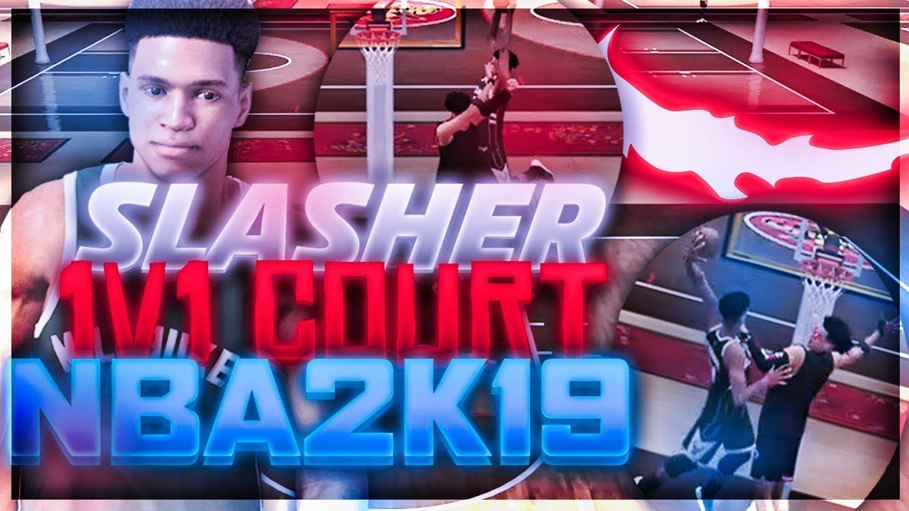 TRASH TALKER GETS DROPPED OFF BY MY SLASHER ON THE 1v1 COURT NBA 2K19