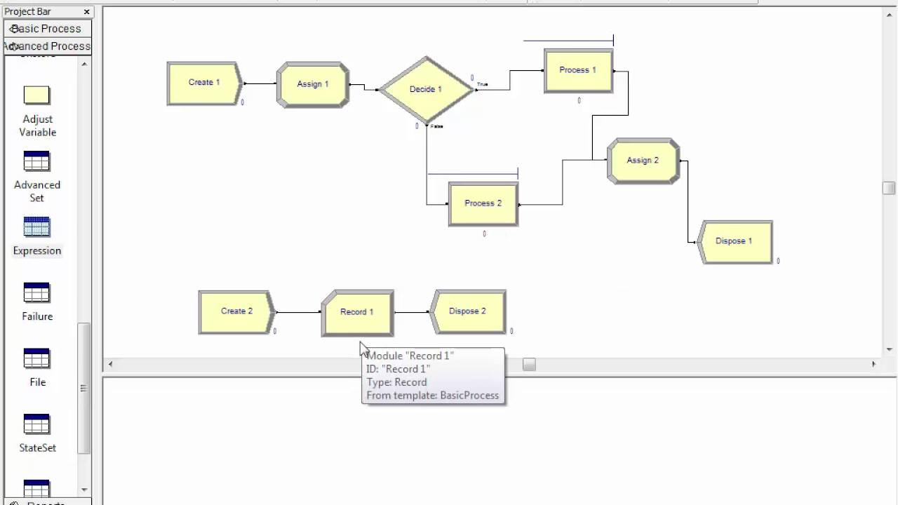 Arena Lab 9: Defining and modeling resource failures - machine failures
