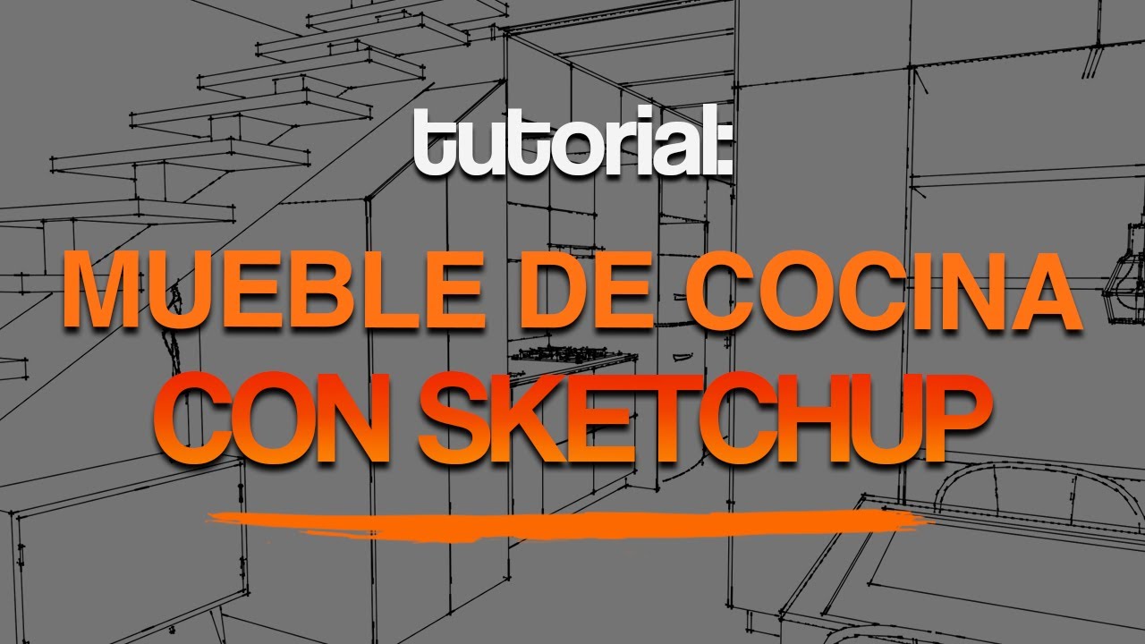 🟢Tutorial: Modelado 3D de mueble de cocina con SketchUp | Para principiantes 🚀