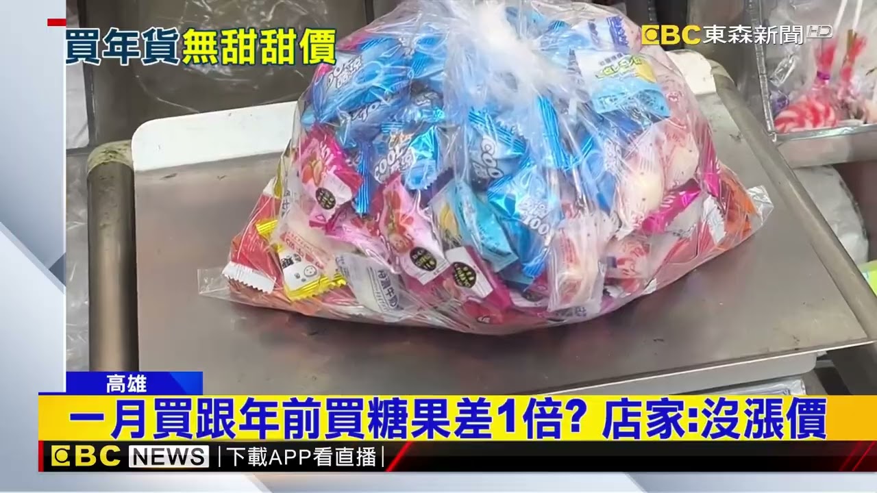 一克1元！三鳳中街秤重糖2包2500元 民眾驚呆@newsebc