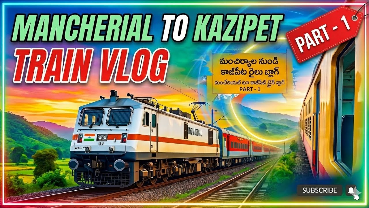 Mancherial To Kazipet Train Vlog part -1