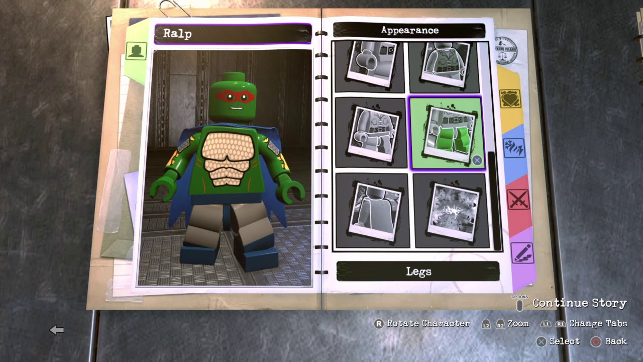 Making all 4 Tmnt in LEGO DC Super Villains
