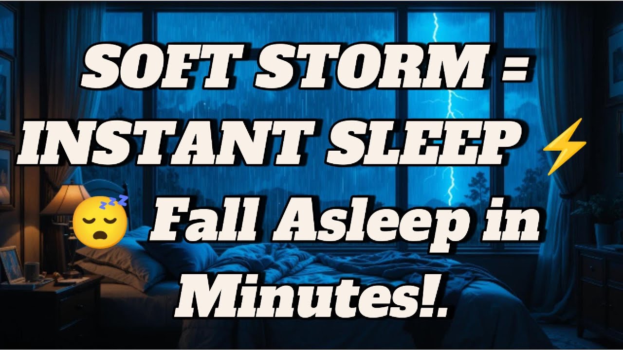 Soft Storm Ambience for Night Sleep