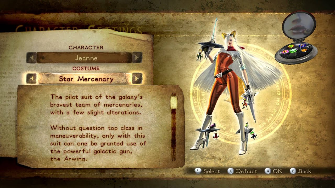 Bayonetta 2 - Jeanne Costumes overview