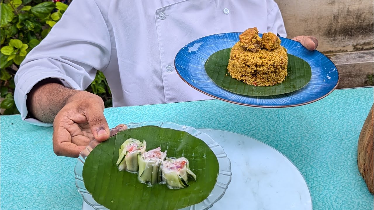 making Chicken pulav with foxtail millets
