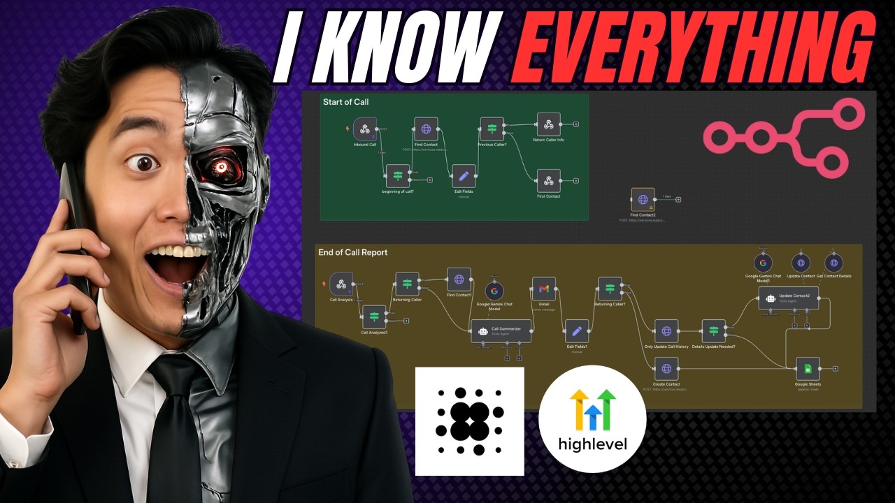 This Self-Learning AI Agent Remembers Everything (Retell AI + GHL + n8n)