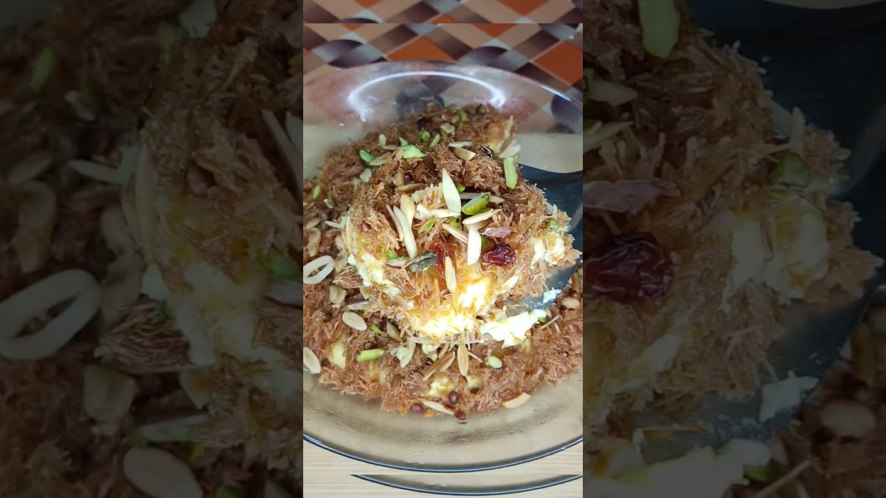 Try this Viral Custard kunafa|👆🏻Watch full recipe video #shorts